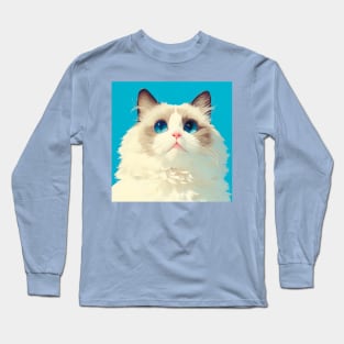 Blue-eyed Fluff II Long Sleeve T-Shirt